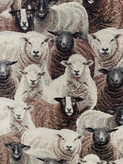 Lampaat Gobeliinikangas