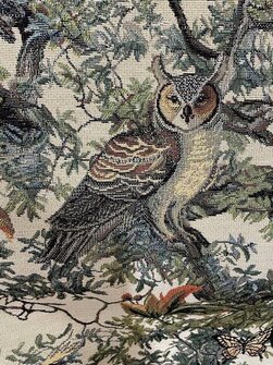 Linnut vaalea Gobeliinikangas